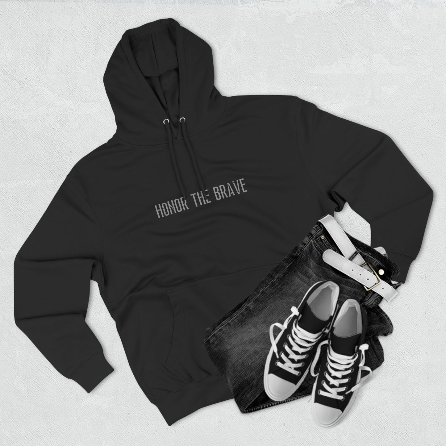 Honor The Brave - Premium Pullover Hoodie