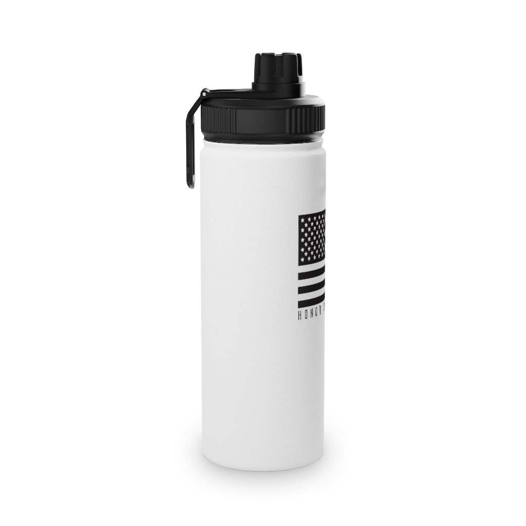 Black HTB - Stainless Steel Water Bottle, Sports Lid