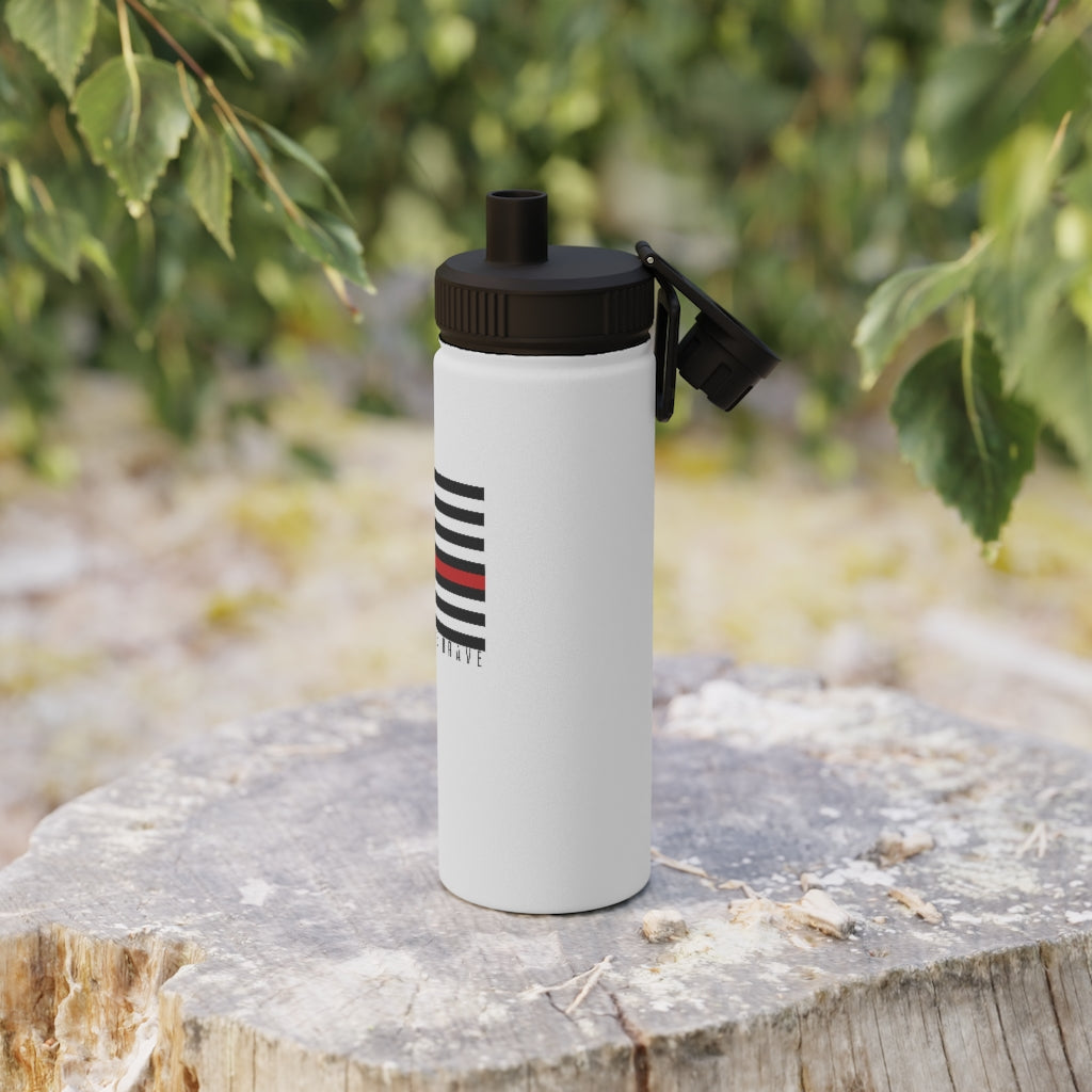 Thin Red Line HTB - Stainless Steel Water Bottle, Sports Lid