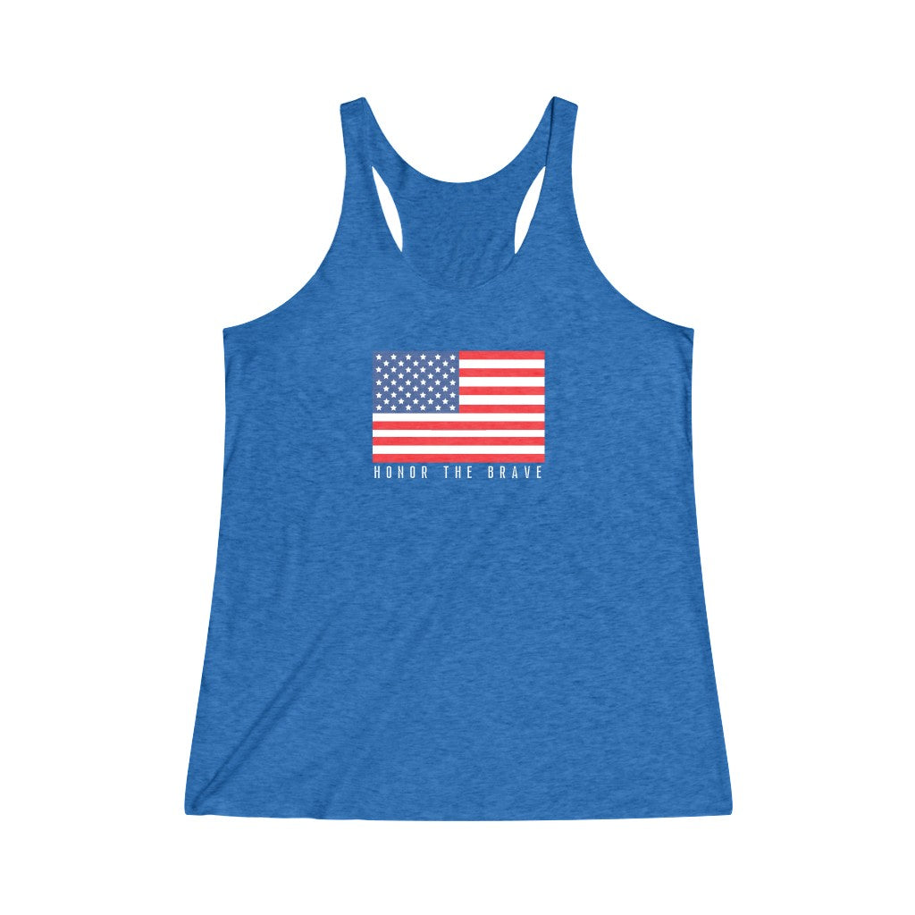 Patriotic - Women's Tri-Blend Racerback Tank