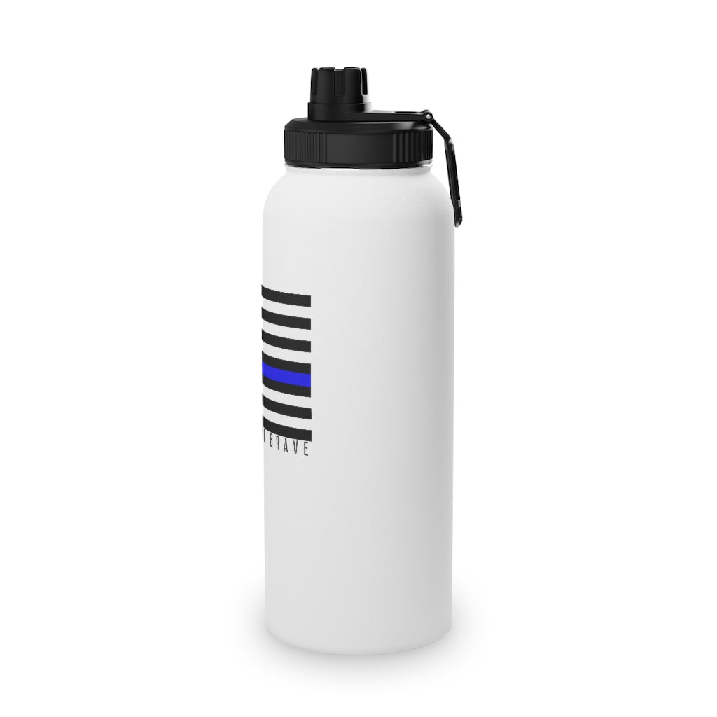 Thin Blue Line HTB - Stainless Steel Water Bottle, Sports Lid