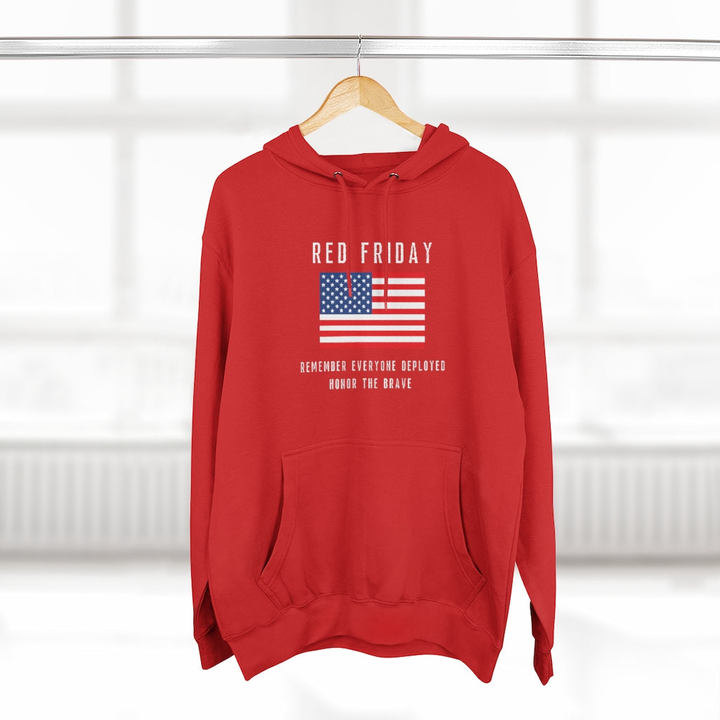 HTB RED FRIDAY -American Flag- Premium Pullover Hoodie